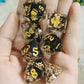 Captured Magic Handmade Sharp Edge Resin Dice-Tainted Treasures