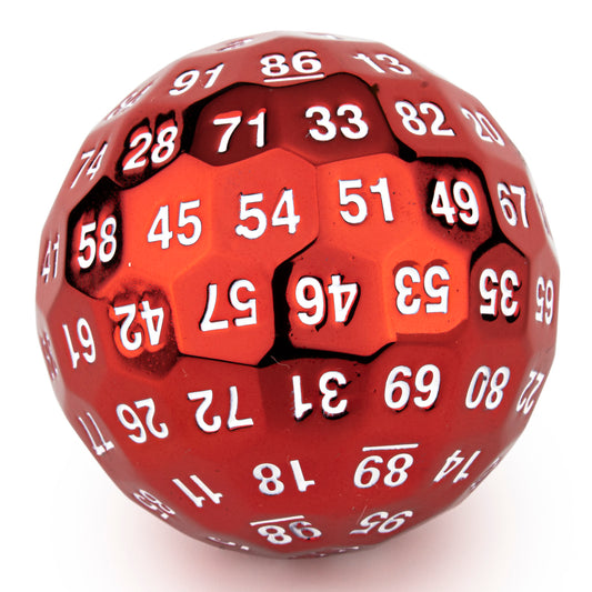 HYMGHO Titans Fist 100 Sided dice D100 die Ruby Red Color - HYMGHO Dice 