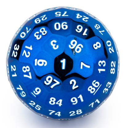 HYMGHO Titans Fist 100 Sided dice D100 die Blue Color - HYMGHO Dice 
