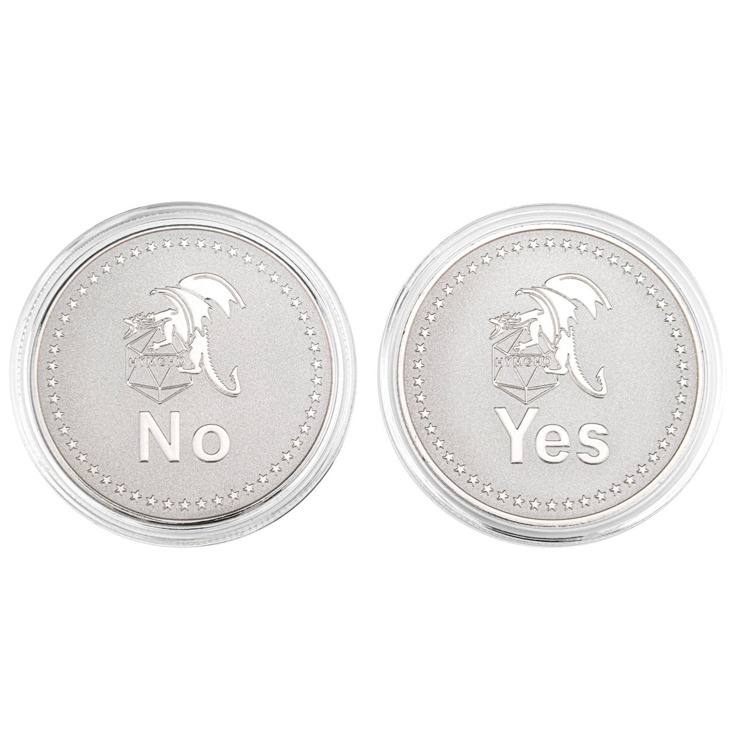 HYMGHO YES/NO Deluxe D2 coin Silver