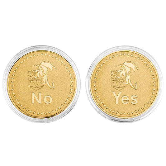 HYMGHO YES/NO Deluxe D2 coin Gold