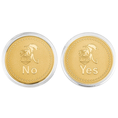 HYMGHO YES/NO Deluxe D2 coin Gold