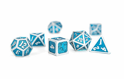 Draconis Brushed Blue Dice Set