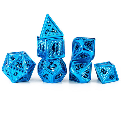 Hollow Wyvern RPG Dice Set-Blue
