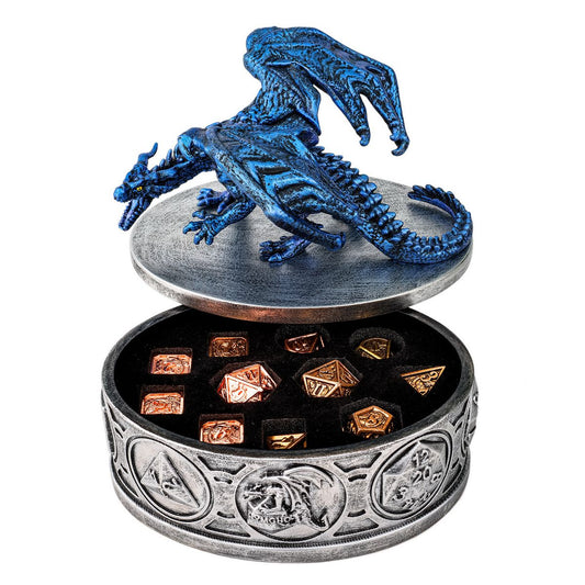 Dragon Guardian Dice Box/Chest Metallic Blue