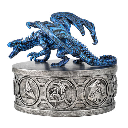 Dragon Guardian Dice Box/Chest Metallic Blue