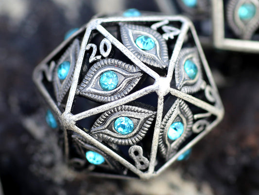 Dragon's Eye Hollow Metal D20