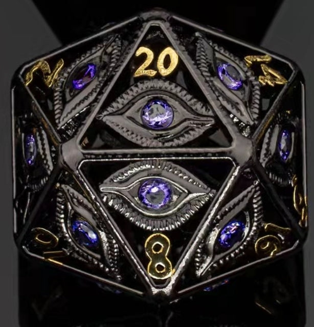 Dragon's Eye Hollow Metal D20