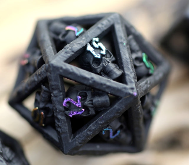 Skull's Grin Hollow Metal D20