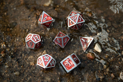 Draconis Brushed Red Dice Set