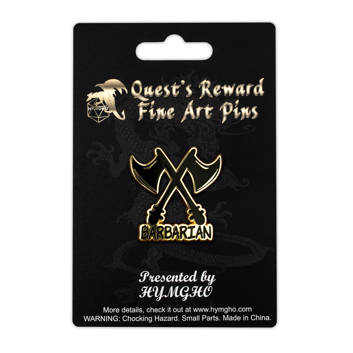 Quest's Reward Fine Art Class Pins: BARBARIAN