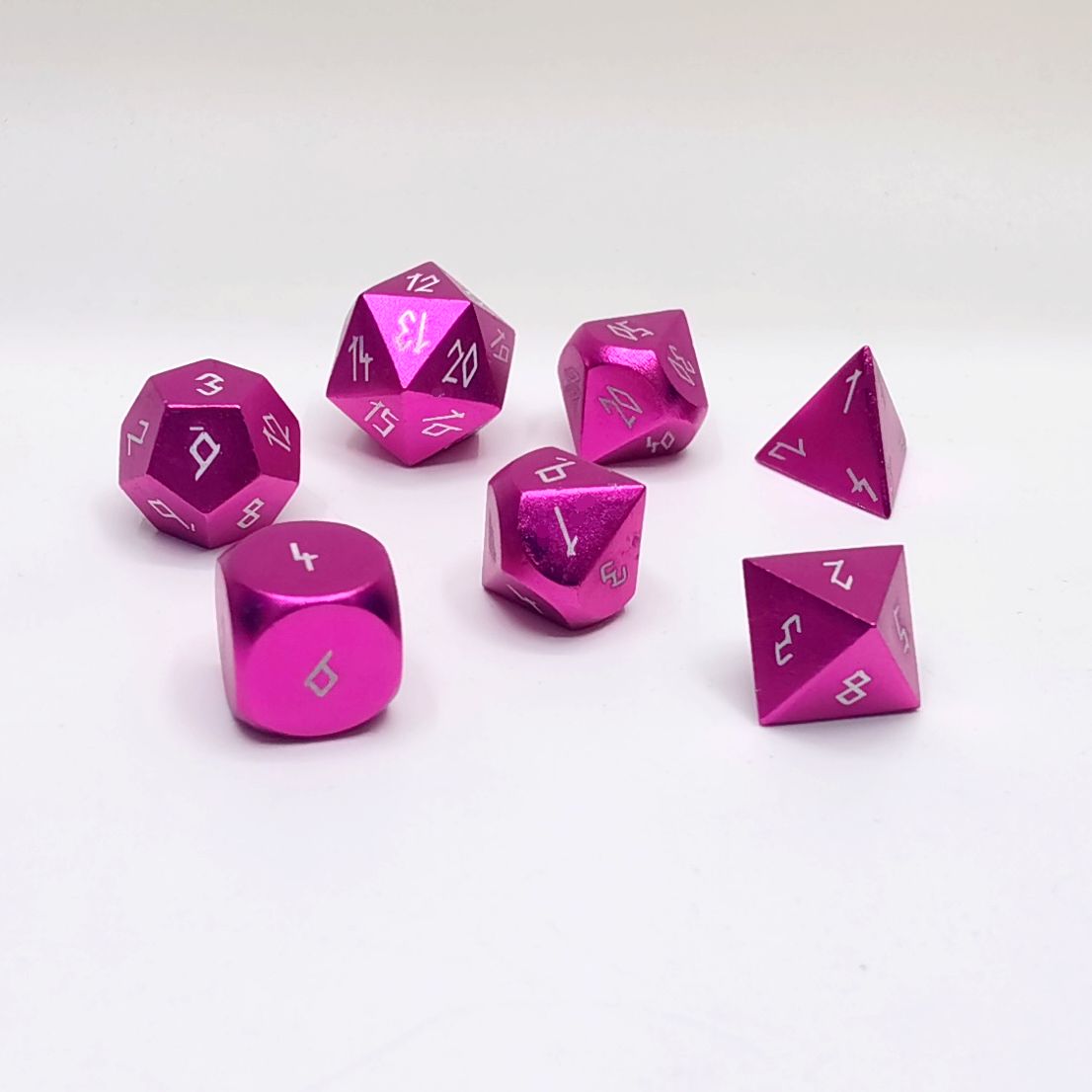 New arrival aluminum dice with Elves digits vivid colors for choice - HYMGHO Dice 