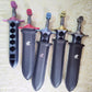 Grim Dagger Dice Case/Holder with sheath cover-Silver