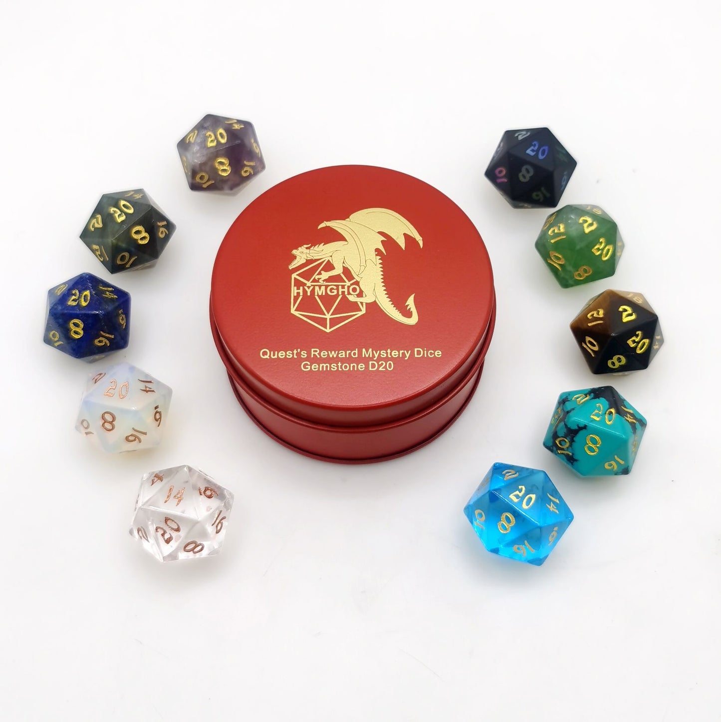 Quest's Reward Mystery Dice Gemstone D20