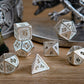 Rare Hollow Sterling Silver 925 Wyvern RPG Dice Set